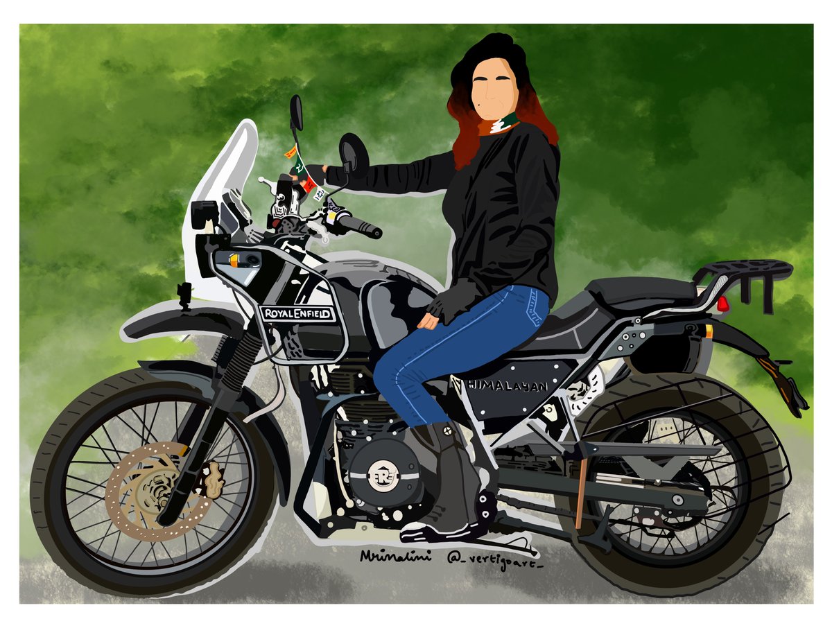 _vertigoart_'s tweet photo. My entry for the @royalenfield Challenge! 
Made on @Procreate and edited on @Photoshop 😍 https://t.co/6yvwmxzWmZ