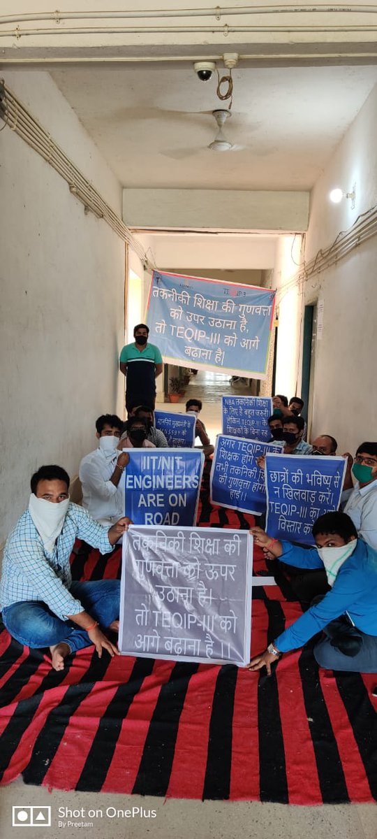 DrGKPrajapati's tweet photo. #ExtendTeqip3
On 30th sep. Teqip project is going to end , all the IITian and NITians well qualified and experienced faculties will loose their jobs which in turn will Ruin the life of stds. Do the govt. has any plans fo these faculties???
@PMOIndian @DrRPNishank @HRDMinistry https://t.co/05c3mcgczG