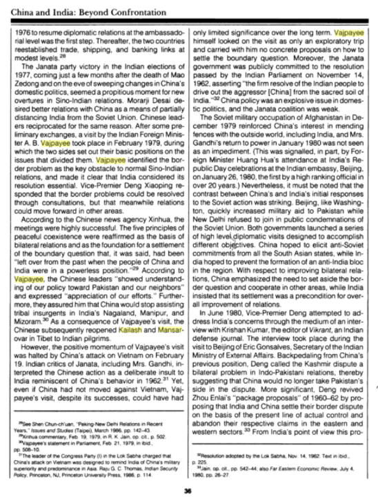 "As a consequence of Vajpayee's visit, the Chinese subsequently reopened Kailash & Mansarovar in Tibet to Indian pilgrims" [Problems of Communism, 1st Published 1989]Wonder why no credit to Swamy? Vajpayee could not even speak a phrase in Mandarin, right?6/n