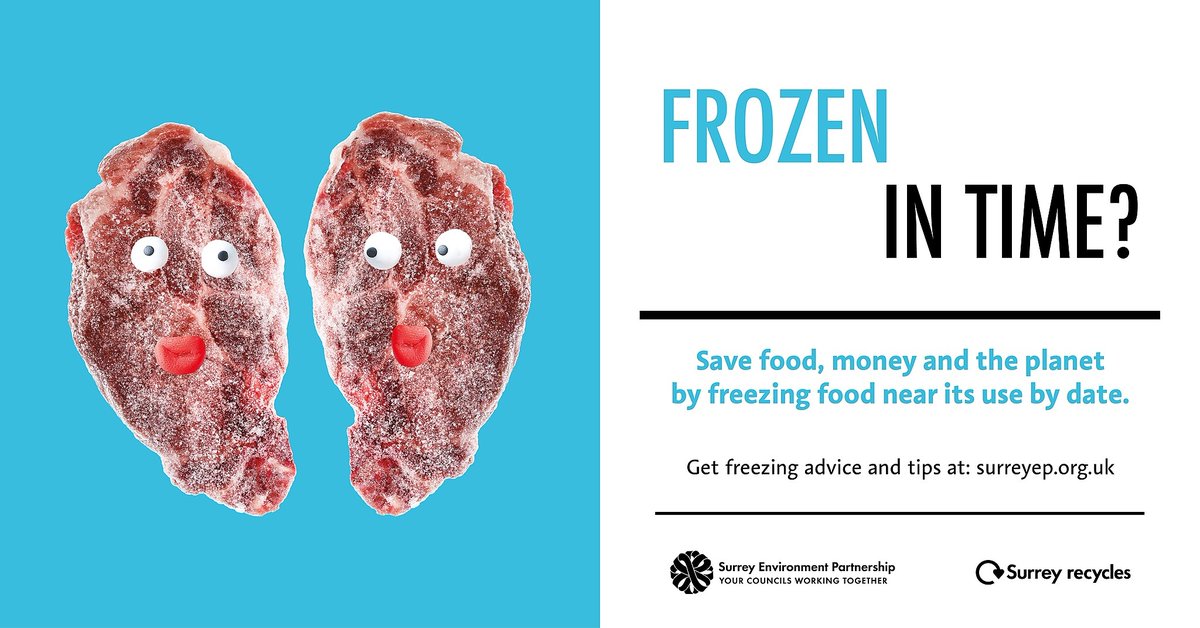 reigatebanstead's tweet image. Freeze it, don’t leave it. Freezing food near its ‘use by’ date can help save you money and reduce waste. Discover more tips here orlo.uk/c2QXk #3TopTips