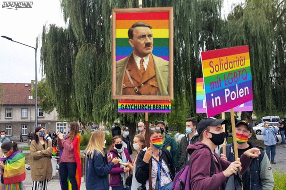 jan_czapski's tweet photo. Deutsche #LGBTNazis in Polen.
Schon wieder im September!
Immer wieder, immer wieder!
Lasst uns endlich in Ruhe, bitte!
#LGBTRaus #DeutscheNazis #NaziVegans https://t.co/xG1Sw6lGql