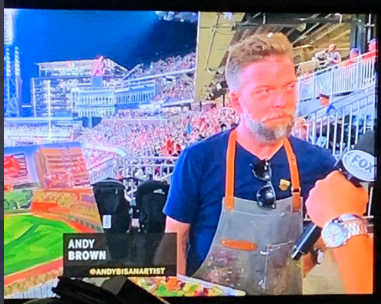 19/09/06 MLB ballpark 21/30 Sun Trust Park @braves vs  @nationalsLast 10 ballparks! @austinriley1308  @RealCJ10  @White_Willy13  @andruwjones25  @ozzie  @truistpark #MLB  #DiamondsOnCanvas  #AndyBrown