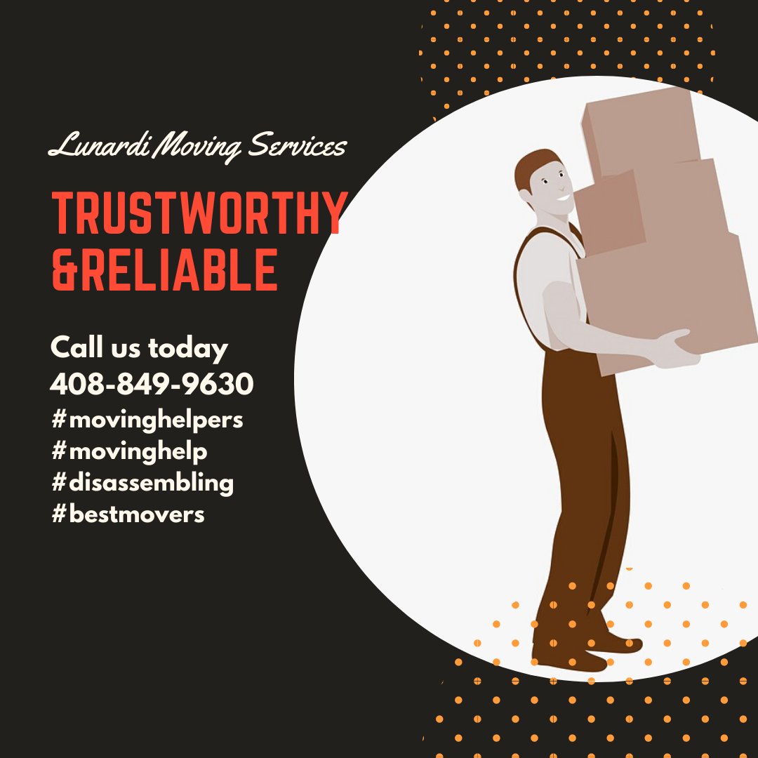 LunardiMovers's tweet photo. Trustworthy, low-cost movers. Learn about our services! Call us NOW at 408-849-9630 or Visit https://t.co/7ngLhsjrrb
#bubblewrap #organizer #organize #wrappingpaper #movingday #movinghelpers #movinghelp #removalist #disassembling #bestmovers #bestpackingsupplies #movers https://t.co/evvJJ6ATMn
