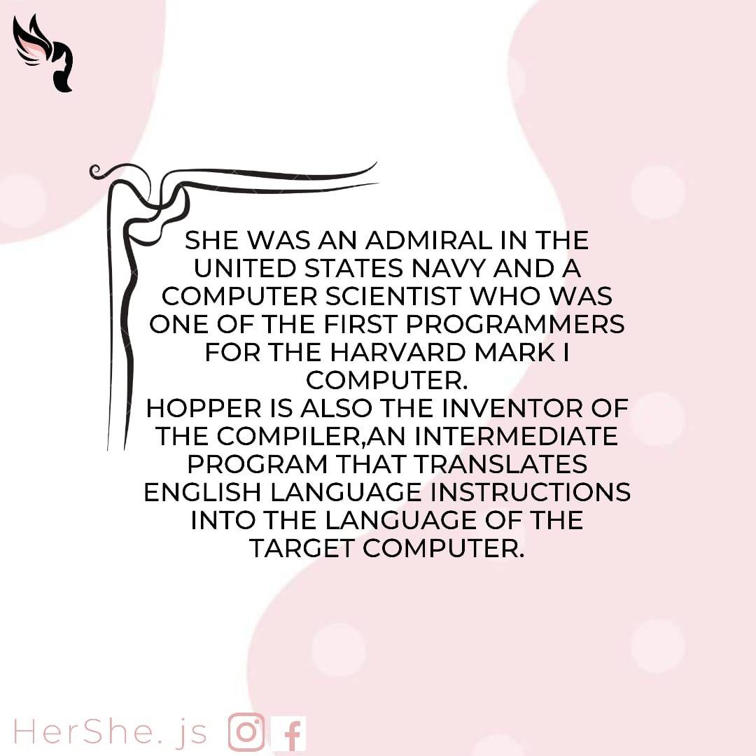 HersheJs's tweet photo. Grace Murray Hopper (1906-1992): 'A legacy of innovation and service"
#GraceHopper #womenintech #WomenInSTEM #WomenWhoCode #womeninbusiness #girlswhocode #womeninleadership #HerShejs #programmer #programming #coder #coding #softwareengineer #Software #softwaredeveloper #tech https://t.co/X6kh2kiai5