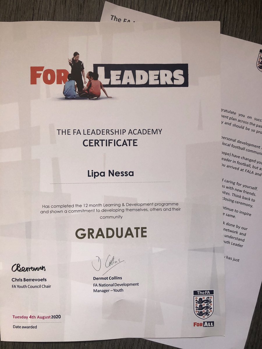 lipa_nessa's tweet photo. Look at what came through the post π
Special thanks to @YouthSportTrust and the @TheFA_NYC for making this possible! #FALA19
12 months of learning and yet itβs still the beginning ππ½ https://t.co/vQezCiutNZ