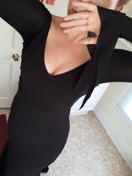 Before and after of my Morticia Addams costume.  Found a dress at Goodwill for $4.  Bought some black