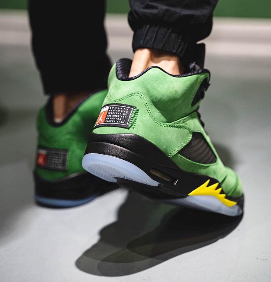 jordan 5 retro green apple