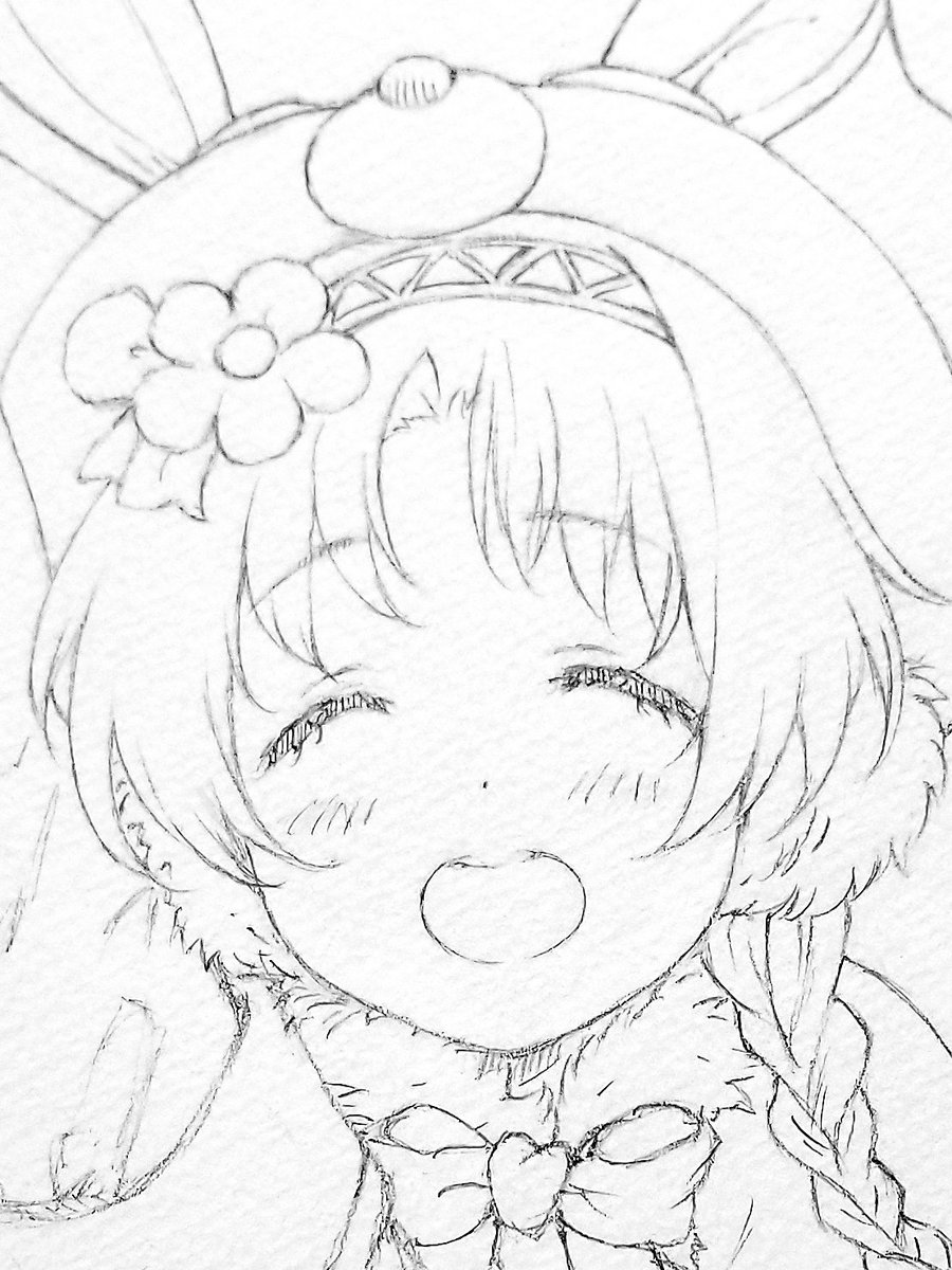 ミミちゃん描いてみた(っ ` ᵕ ` c)
騎士くん(の左手)を独占してご機嫌の絵🐰 