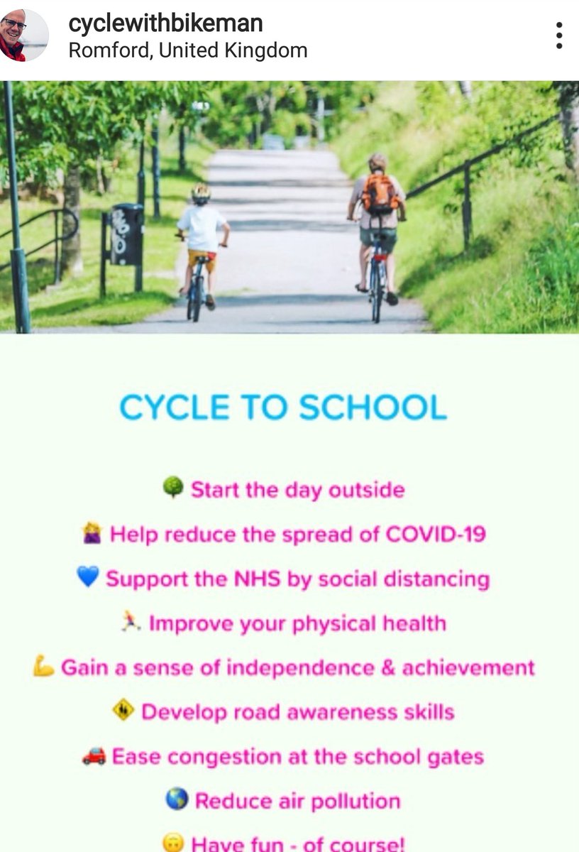 XRHavering's tweet photo. Good luck to all #Havering pupils on your first day of school tomorrow!
#SundayMotivation #BackToSchool2020 #BackToSchool #backtoschoolsafely #schoolsreopening #LetHaveringCycle https://t.co/CXJeCs23Hs