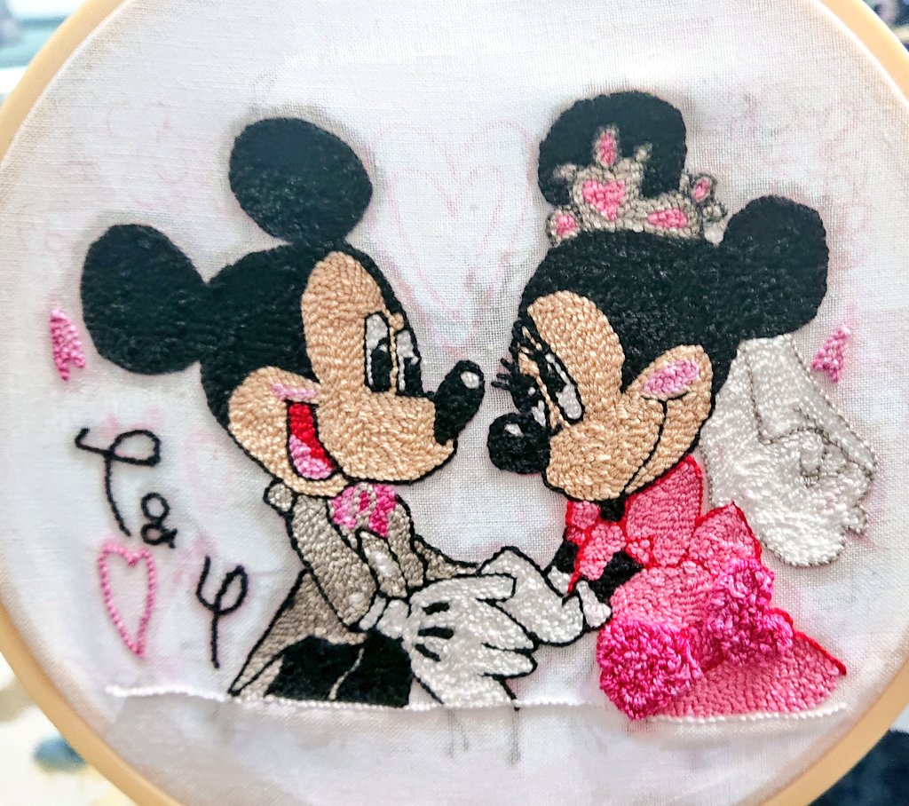 ディズニー刺繍