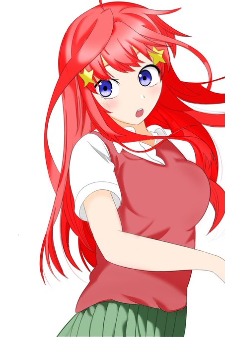ぜろえすさんがTwitterに投稿した中野五月(五等分の花嫁)のイラスト。