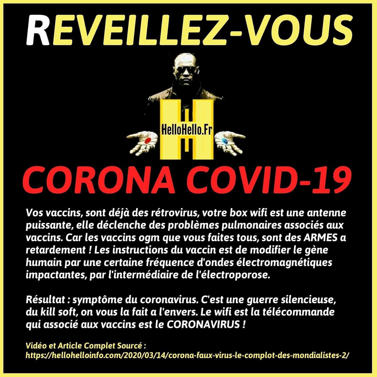 DeBunKerEtoiles's tweet photo. Je sais pas vous, mais moi j’ai tendance à me méfier des gens qui me disent de me réveiller... https://t.co/Xs4Cb8F7Bs
