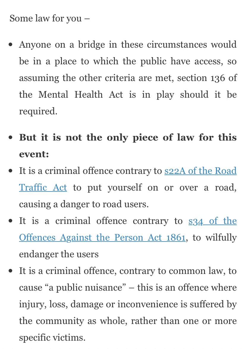 Whether or not attempted suicide is considered public nuisance has been in debate for some years now. Here is a scenario and the relevant law for the United Kingdom: (11/n)Note that, due to the fact Brunei uses English common law, the law on ‘public nuisance’ is the same.