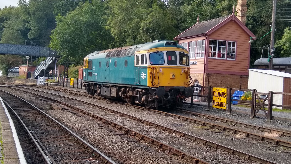 guy_svr's tweet photo. Before the rain came down at Highley!

On duty today. Don't be afraid to say hi if your travelling on the @svrofficialsite! 

#SVRFamily #Volunteer #railways #heritage https://t.co/37WDqR8H5Q
