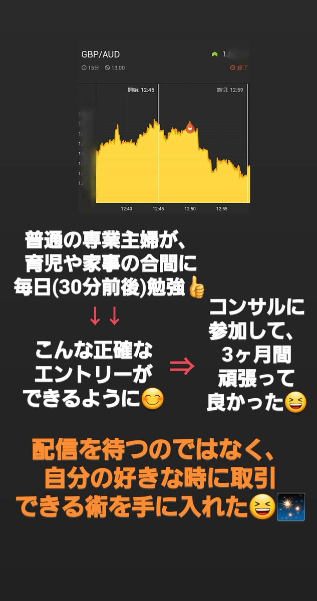 msbinary2's tweet image. 🌟BO【永久・完全無料】配信🌟

👑24時間配信‼️

👑単発勝率70%以上‼️

他にも魅力いっぱい💖

㊗️1,500名突破㊗️

グループ参加者に
コンサルを懇願され、
9月8日
3期生募集開始‼️

配信で使用中の
手法や投資を
根本から学べます😊
↓↓
lin.ee/YdPJ4pN

明日から予約制😣

#BO無料配信
