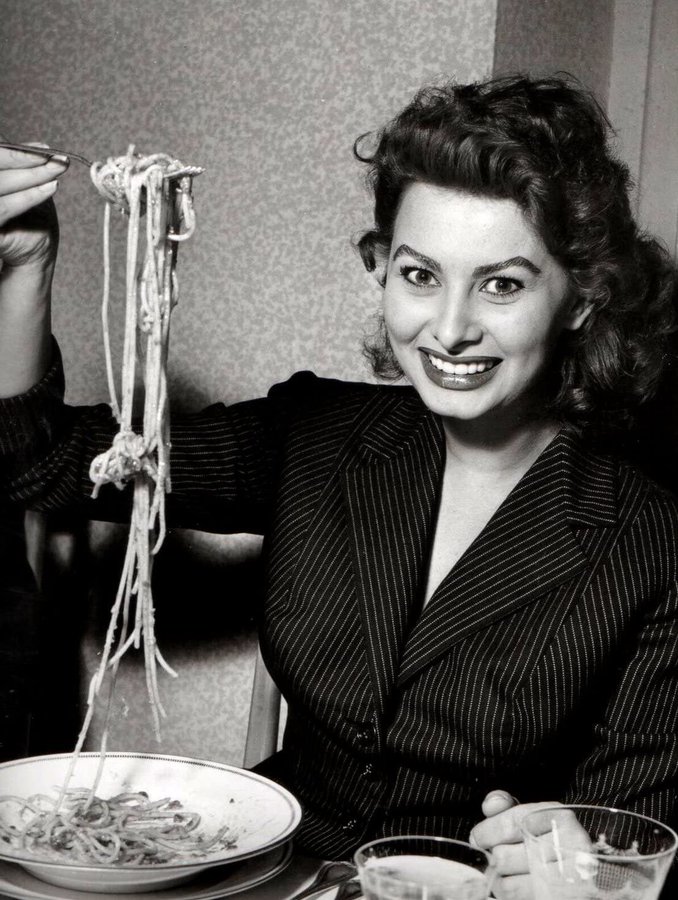 Sophia Loren, spaghetti, quote, spaghetti cinema