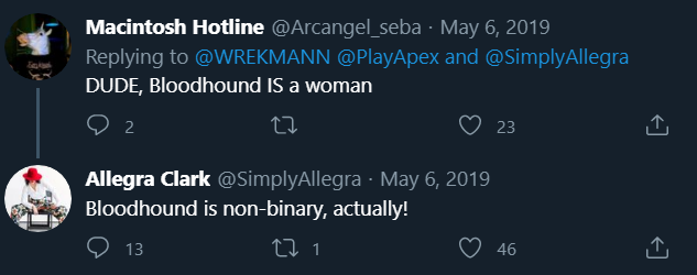 4- Allegra Clark, Bloodhound's Voice ActorI could actually write 20 tweets with Allegra ones alone, she fights bigots weekly