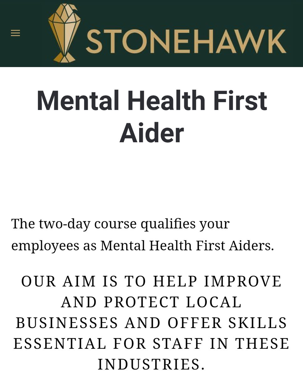 This session is recommended for all employees.

1. Understand what mental health is and how to challenge stigma
2. A basic knowledge of some common mental health issues
3. Introduction to looking after their own mental health
4. Confidence to offer support someone in distress