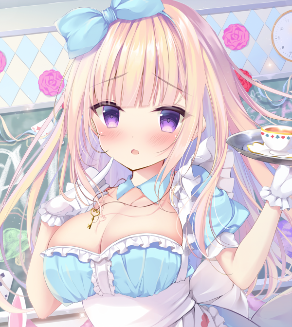 電撃萌王10月号の「萌絵萌絵コロシアム」にてアリス喫茶な女の子を描かせていただきました!インタビューも載せていただいておりますので見ていただけると嬉しいです～ 