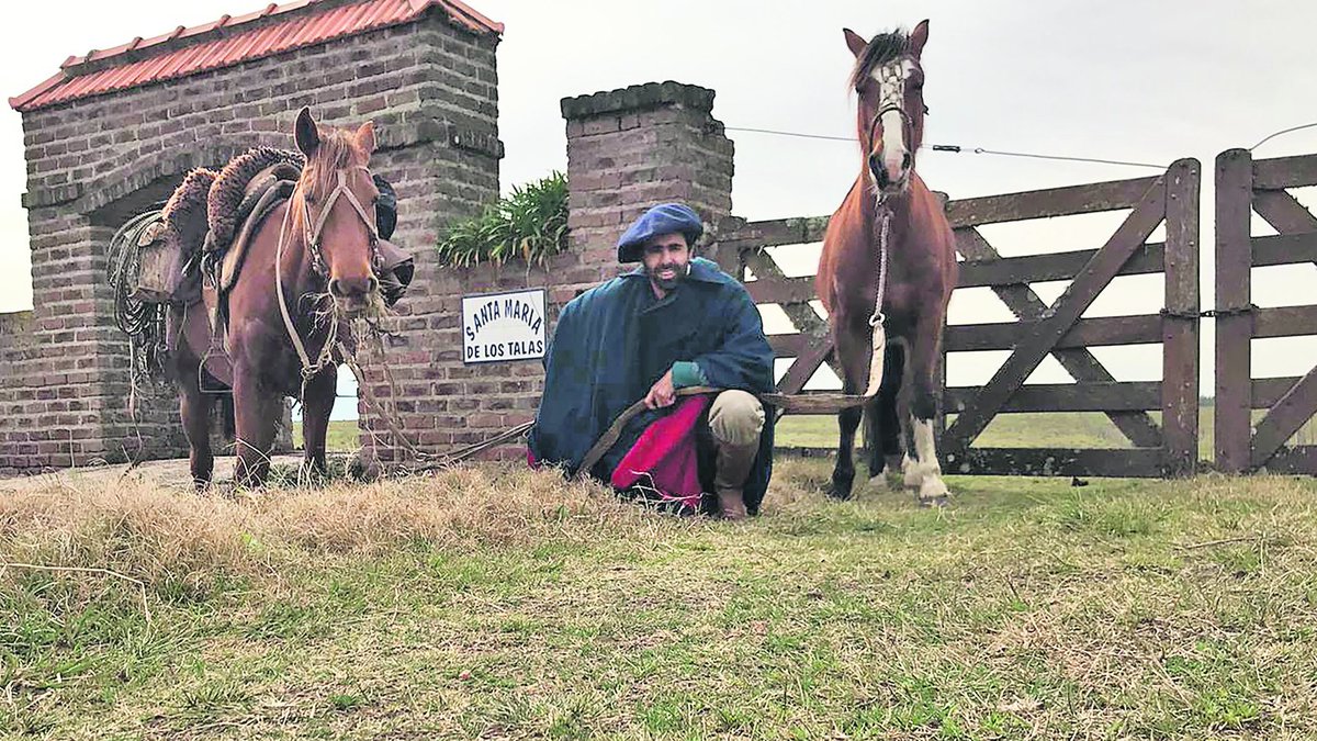 Gran debut de <a href="/GpManuela/">Manuela García Pintos</a> en <a href="/RuralesElPaisUy/">RURALES EL PAÍS</a> contando la historia de Martín González, a quien el covid le postergó un viaje a Oceanía, pero aprovechó para recorrer el país, con 2 yeguas Criollas, un recado completo y teléfono en mano. Vale la pena leerla.  rurales.elpais.com.uy/historias/galo…