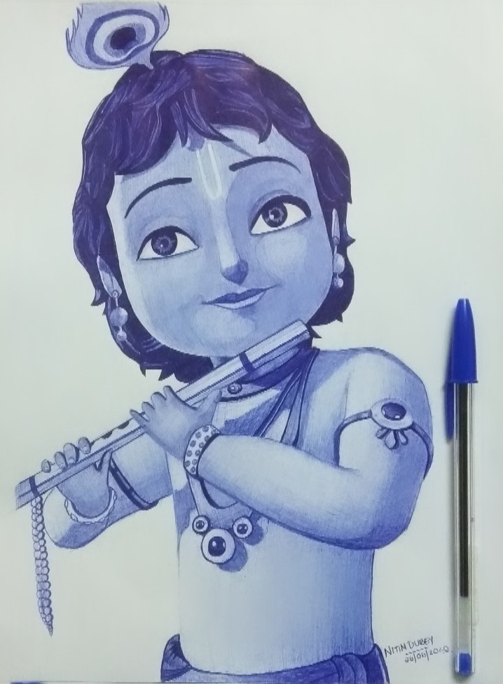 easy drawing of little krishna - Clip Art Library-saigonsouth.com.vn