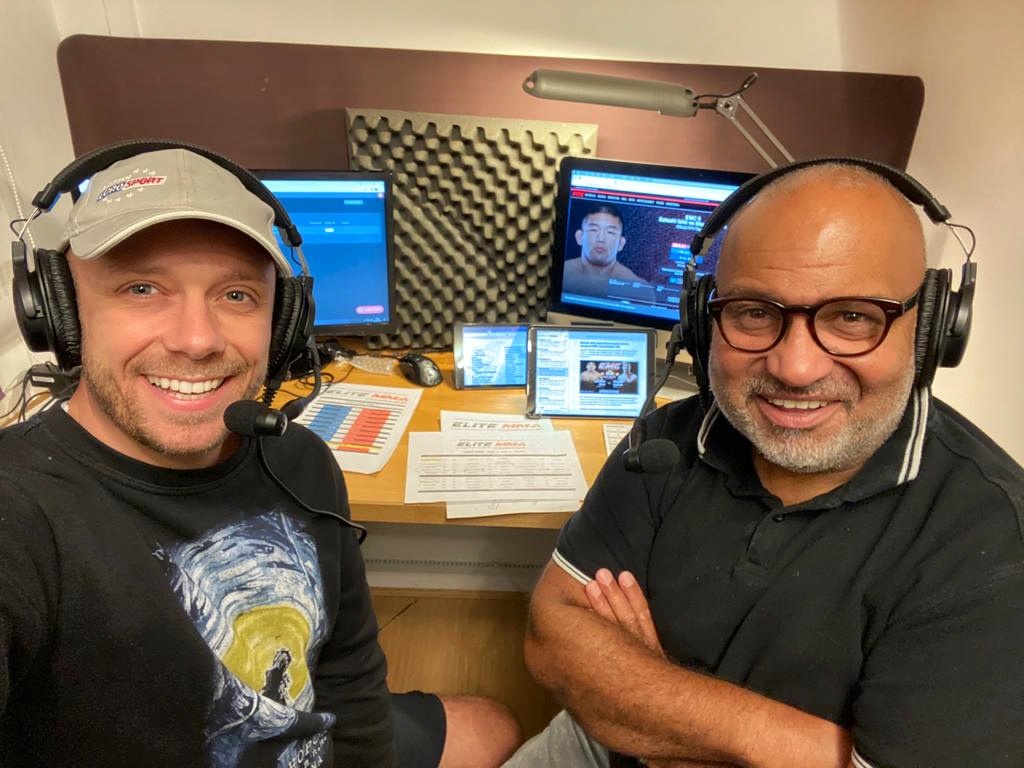 PlanetHoekstra's tweet photo. Good times on air this weekend calling EMC in Dusseldorf live from London - Will and I really enjoyed the quality of the fights and matchmaking...looking forward to the next round of the Welterweight tournament!
#EMC5 https://t.co/Xw6ySNQLTj