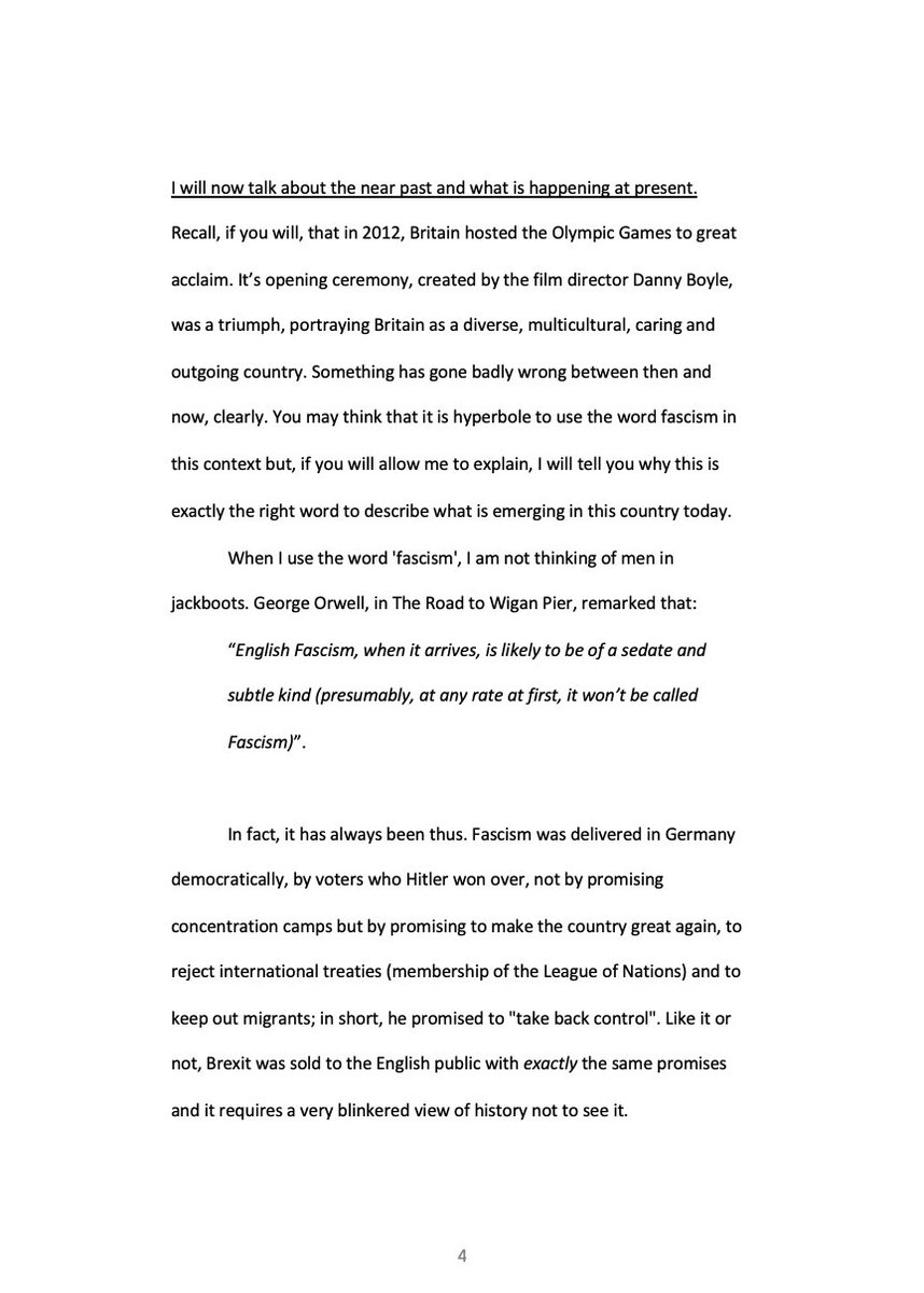 Yesterday, Sept 5th, I gave the first political speech of my life - about the threat of fascism in Britain today - at the 3.5% meeting on the steps of St George's Hall, Liverpool. This is what I said. 4/13