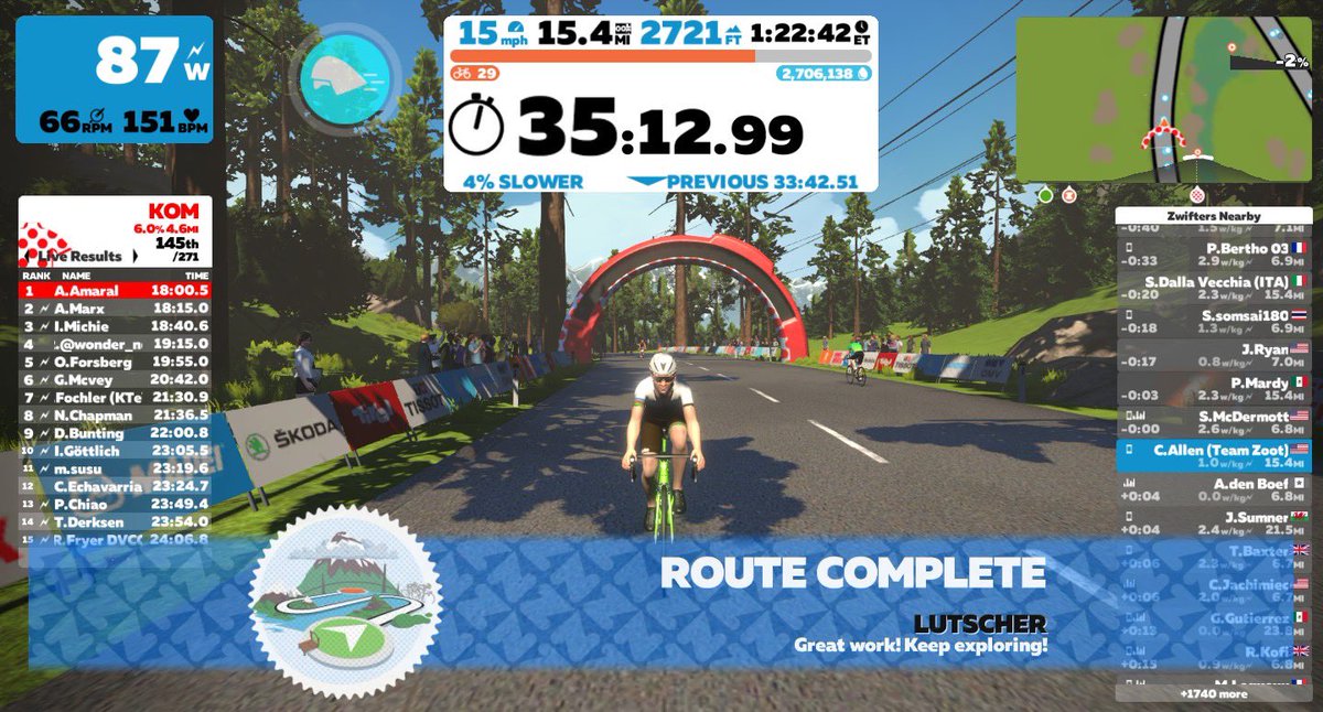 ceaiv's tweet photo. Zwift - Innsbruck - Lutscher Loop | #teamzoot #teamzootse #gallagherrunclub #tridat #gozwift #rideon #wahooligan #smithoptics #garmin #baseperformance #nuunlife #teamzealios #sidi #rudyprojectna #cbdurance #bocolife #triathlon #cycling 🚴♂️ https://t.co/W3olBTaeju