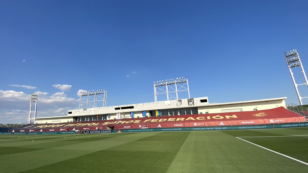 paul_pburgess's tweet photo. In Just under 2 hours we host Spain Ukraine in the Nations league, great to have competitive football back again #NationsLeague #EspanaUcrania @ CRM https://t.co/gyrrVQ83vA