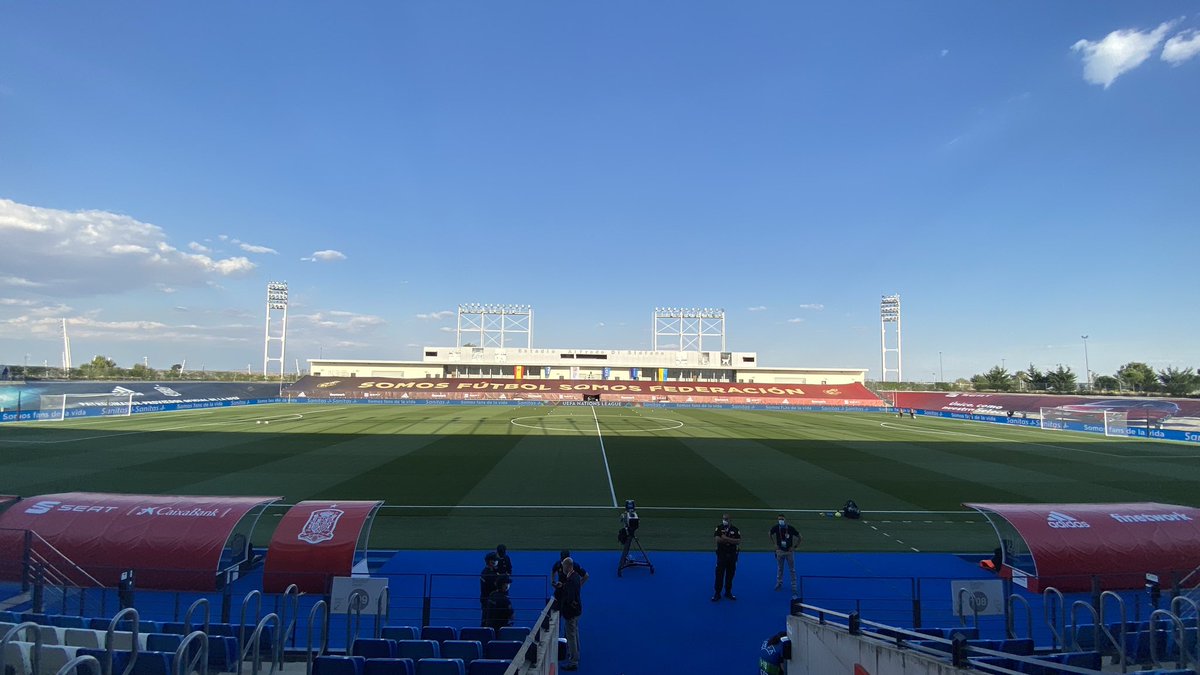 paul_pburgess's tweet photo. In Just under 2 hours we host Spain Ukraine in the Nations league, great to have competitive football back again #NationsLeague #EspanaUcrania @ CRM https://t.co/gyrrVQ83vA