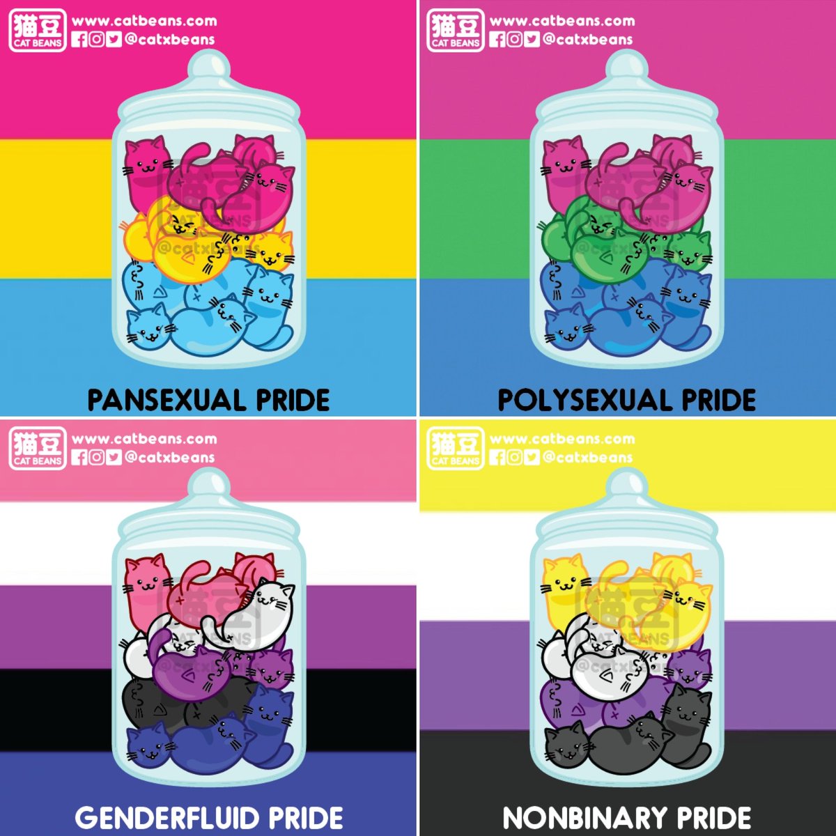 catxbeans's tweet photo. Reposting my Pride Jelly Cat Beans in celebration of the 30th anniversary of @calgarypride. I hope everyone in #yyc had a safe and happy #PrideWeek! β₯οΈπ§‘πππππ€
.
.
#yycpride #calgarypride #yycprideweek #calgaryprideweek #pride #catbeans #jellybeans #catjellybeans https://t.co/ZOCW1Xo6PE