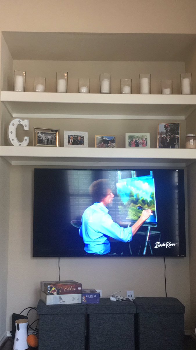 Nothing like some Bob Ross post call on a Sunday morning. #happytree #orthoresidency