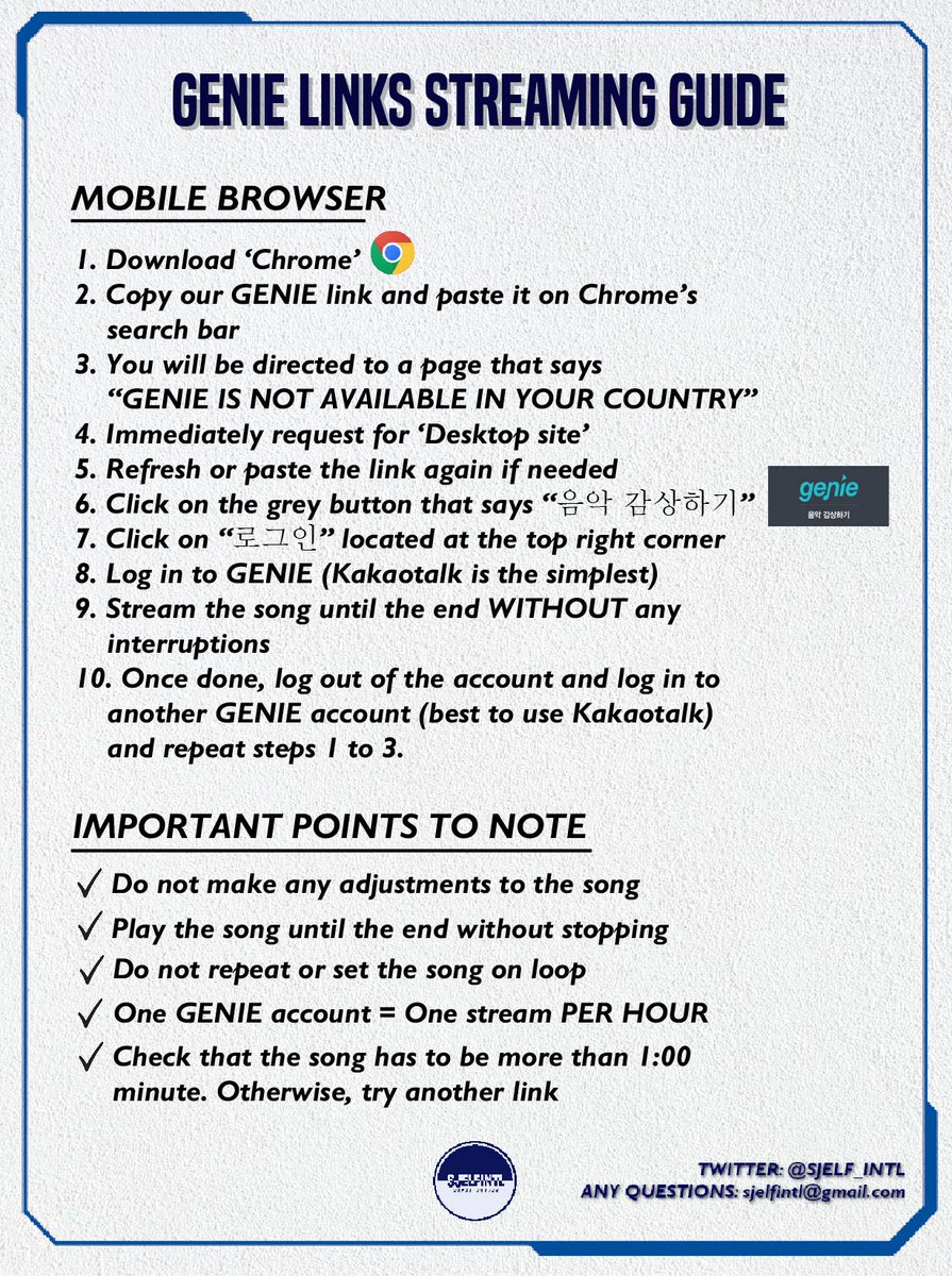 [GENIE STREAMING LINKS]

🖇 250 streams
49. genie.co.kr/HJ2EY9
50. genie.co.kr/2J1XR3
51. genie.co.kr/P1O831
52. genie.co.kr/P0O2Z1

⚠️ READ THE GUIDE BELOW ⚠️

#SUPERJUNIOR #SuperJuniorDnE #SuperJuniorDnE_BAD #BAD #BAD_BLOOD 
<a href="/SJofficial/">SUPER JUNIOR</a>