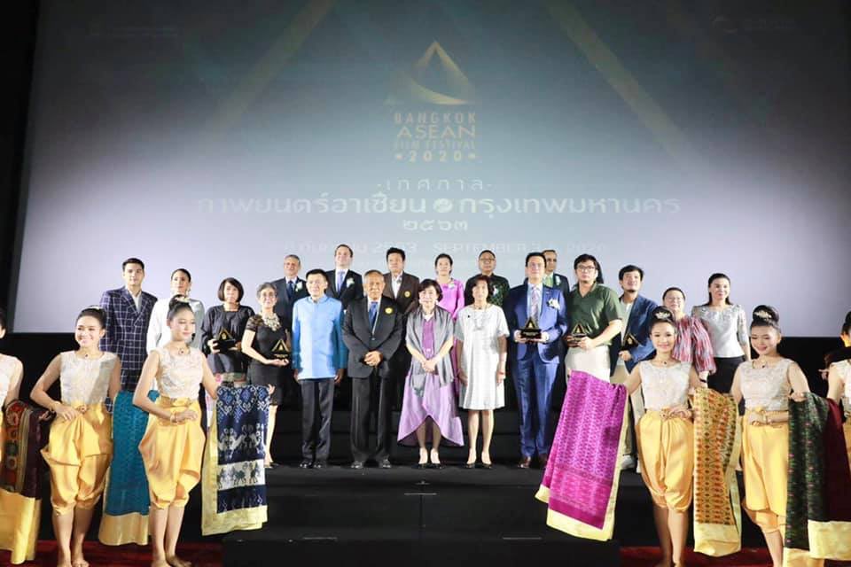 DKAMBinThailand's tweet photo. It was a pleasure to participate in Bangkok ASEAN Film Festival 2020 award night and closing ceremony. The festival represents cooperation among ASEAN members in an effort to drive forward the film industry of the region. #BAFF2020 https://t.co/AfGfIAnyMP