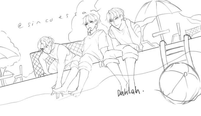 Sketch vs finish o(---(
Ignore da legs idk how to draw that 