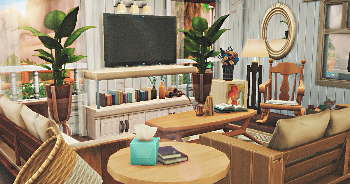 buildingwsims's tweet photo. (2/3) It’s a 2 bedroom, 1 bathroom home ✨ #ShowUsYourBuilds #TheSims #Sims4 https://t.co/mfHRMd9cOt