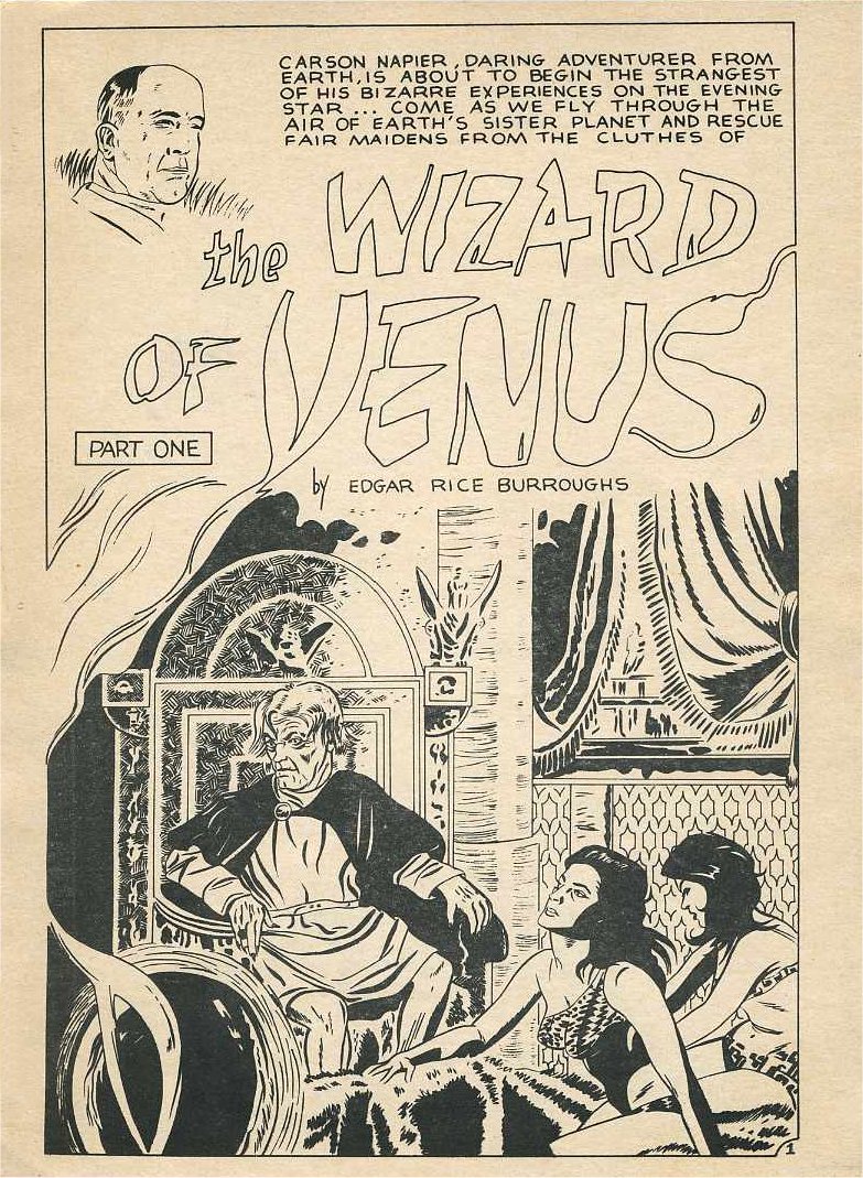 carson2venus's tweet photo. #ERBzine has archived the entire Broadhurst/Royer graphic adaptation of #ERB's THE WIZARD OF VENUS, beginning here: https://t.co/I4MGX6PU3U #CarsonOfVenus #ERBU #ERBUniverse https://t.co/a2sOPZw4QK