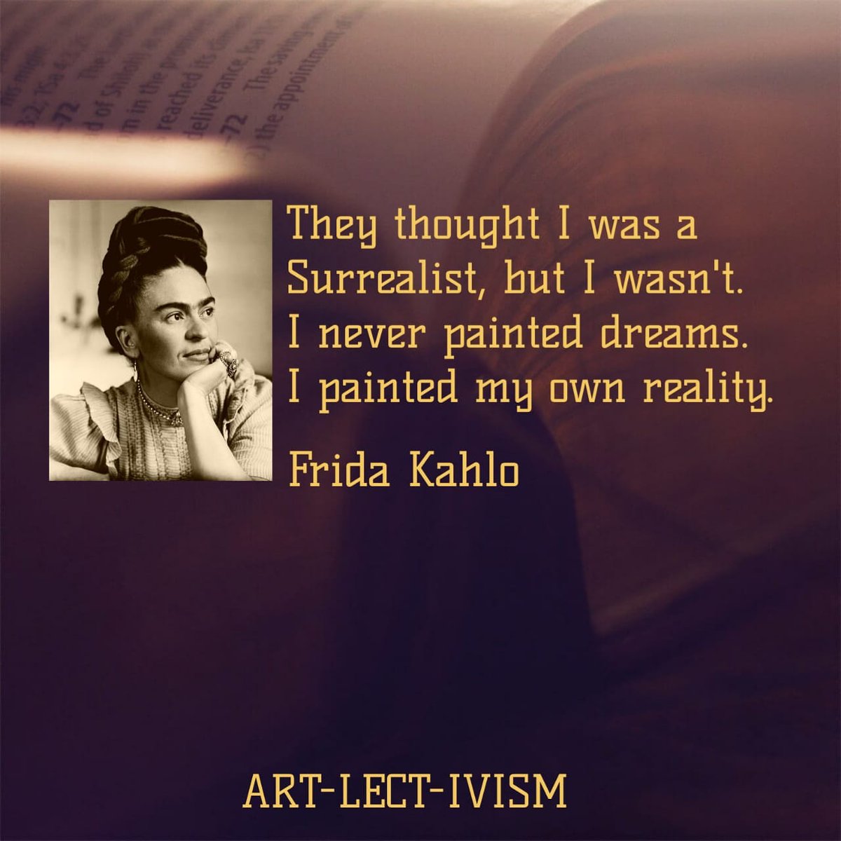 artlectivism's tweet photo. #painting #FridaKahlo #Mexican #quotes #ArtistoftheSummer #art #ArtistOnTwitter @FridaKahlo @fridakahlofan1 @artnet https://t.co/MZNGe46ukc