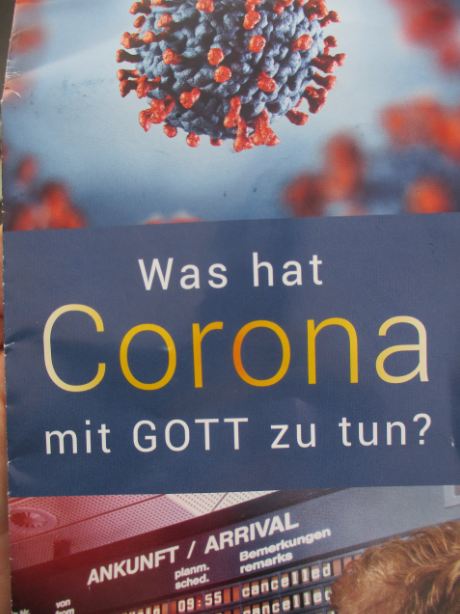teidelbaum's tweet photo. 1/2 Christliche Rechte: Auch die #christlicheRechte versucht Kapital aus der Corona-Krise zu schlagen. In dem Flyer „Was hat Corona mit GOTT zu tun?“ der „Bruderhand-Medien“ antwortet der Evolutions-Kritiker Werner Gitt auf die titelgebende Frage. https://t.co/TcgRQmyhP9