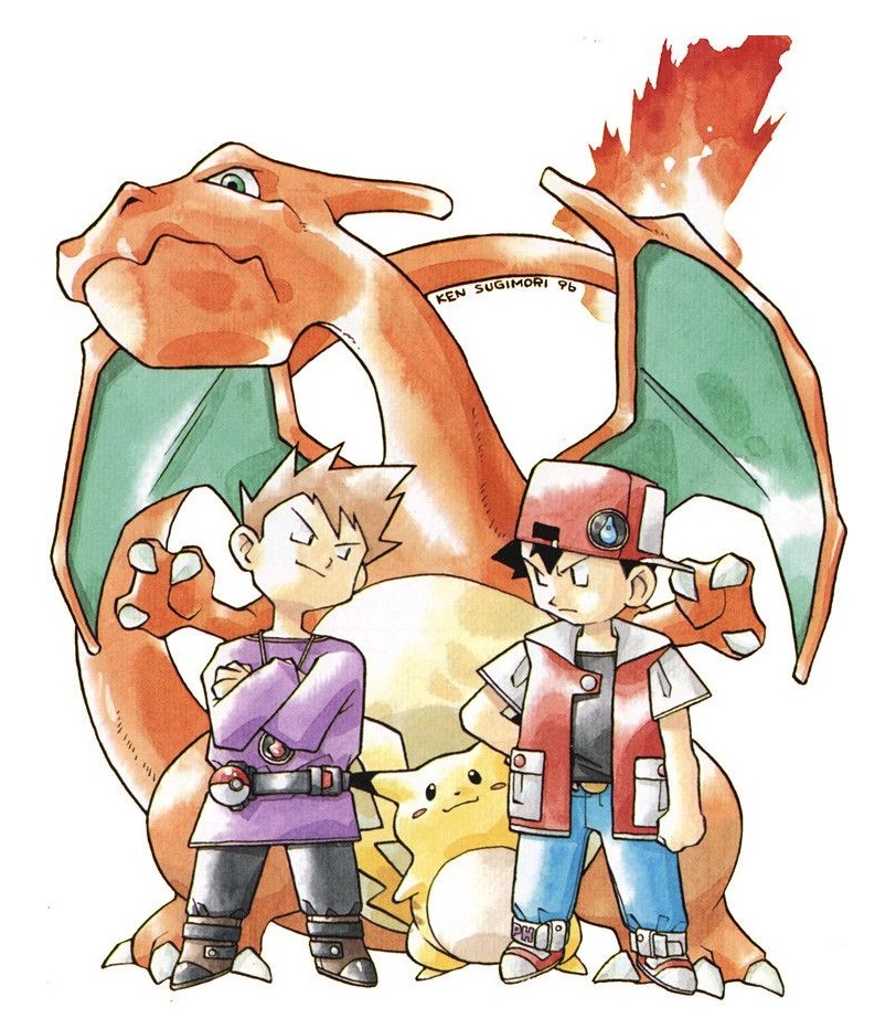 Dr. Lava on X: Trainer Red: 1996 to Today Today's Pokemon Day! Red & Green  launched in Japan 24 years ago today -- February 27, 1996. This official  artwork collection shows Trainer