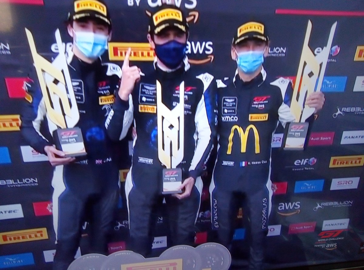 Petrolheadsarah's tweet photo. Huge congrats to @ValHasseClot @andrew_watson11 @jamespullracing on their mega victory in @GTWorldChEu #SilverClass &amp; #P12 o/a in their #159 @Garage_59 @AMR_Official #Vantage @nuerburgring They  raced superbly, the car never missed a beat! #podium #winners #GTWorldChEu 🙂🏁🏆🍾🎉 https://t.co/4Ylv18g3PK