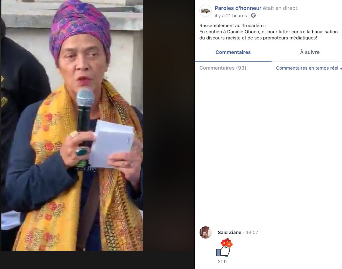 On y retrouve des représentants de la mouvance indigèniste ( #PIR,  #Bouteldja,  #Vergès) et l’extrême gauche acquise aux thèses de cette mouvance :  #NPA,  #Solidaires,  #Atac,  #LDH. Était présent aussi le  #CCIF, illustration des convergences existant entre indigénistes et islamistes.