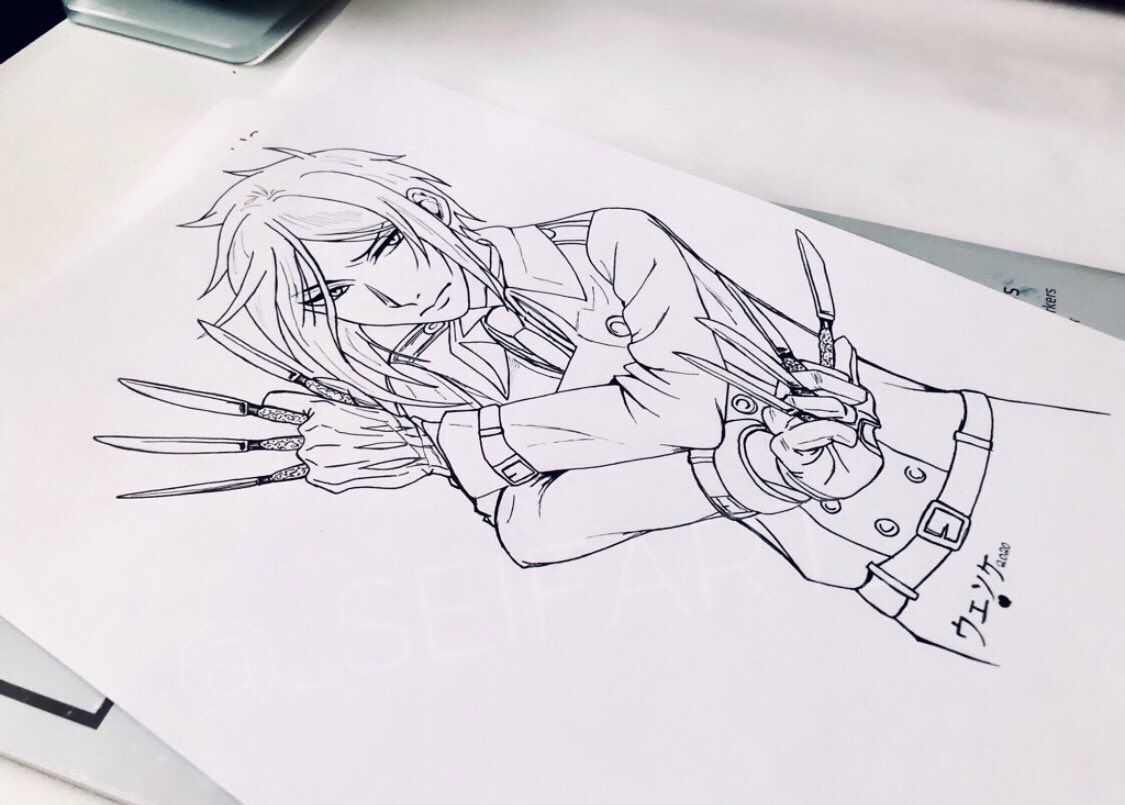 AishiteruRuki's tweet photo. 𝔖𝔢𝔟𝔞𝔰𝔱𝔦𝔞𝔫 𝔐𝔦𝔠𝔥𝔞𝔢𝔩𝔦𝔰 🖤✍🏻 (OC: @toboso_official 🦋) #blackbutler #kuroshitsuji #sebastianmichaelis #demonbutler #seifart #art #artwork #sketch #manga #anime #yanatoboso #workinprogress https://t.co/4FyR7BmbkZ