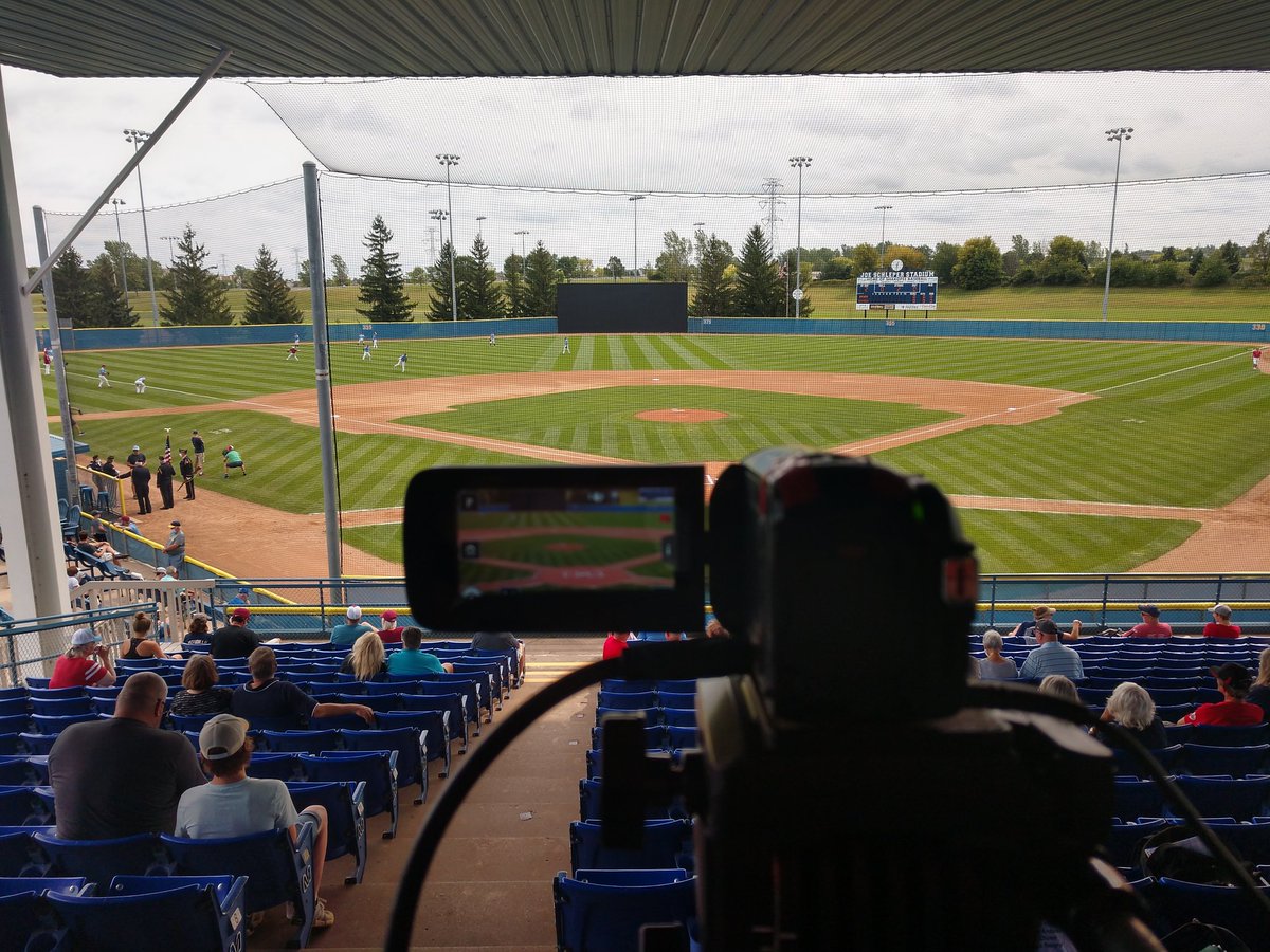dw_1517's tweet photo. Set to go for the Class B amateur baseball final from "The Joe" in Shakopee.  @MNPrepSpotlight https://t.co/2sTAqpqnby