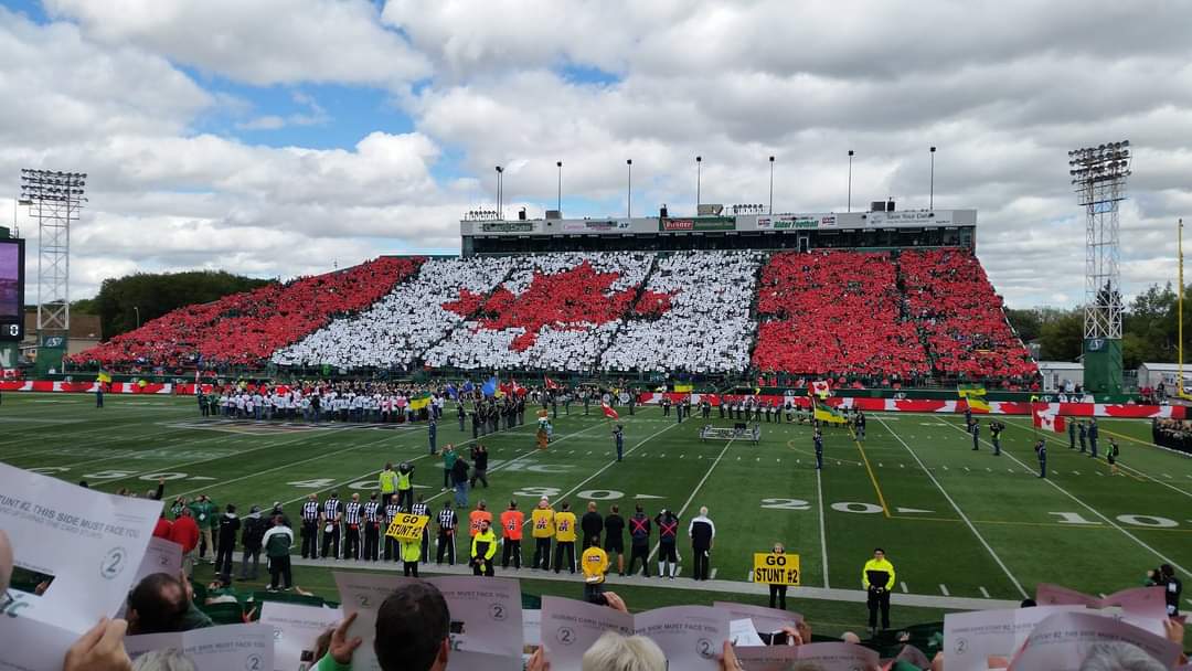 GreyCupBound's tweet photo. #LDC2015 at old Mosaic Stadium. #BringEmOut #RiderPride #SaskatchewanRoughridersDay https://t.co/OIUc4dAYcI