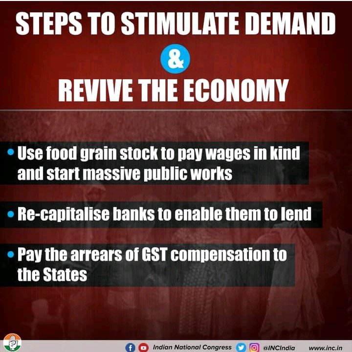 DevSharma282's tweet photo. The country is going through an economic crisis. So far, the states have not been paid their share of GST by Center. The BJP government has failed to boost demand and revive economy. The BJP government has failed to take necessary steps. #LessonsToBJP
#RahulGandhiSpeaksOnEconomy https://t.co/fDywtCjKFe