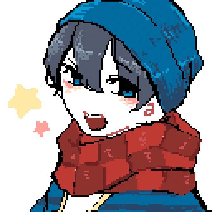 ドット絵ぽく描けるアプリ楽しい 