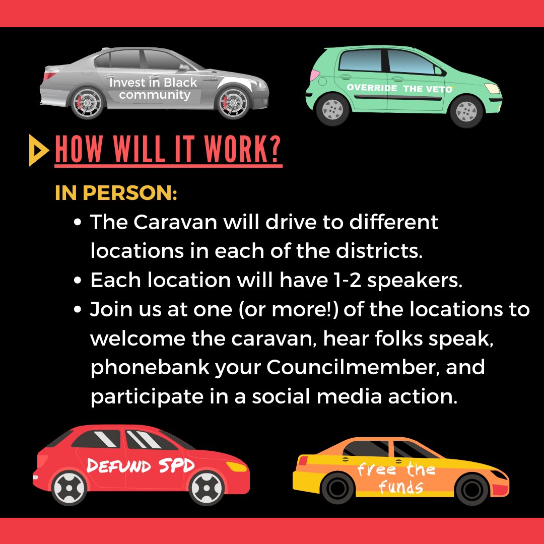DecrimSeattle's tweet photo. Updated: Join us and @KCEquityNow on Labor Day for a caravan where we remind city council to override the veto and invest in community. We haven’t forgotten your promises @Lisa_Herbold, @CMAndrewJLewis, @CMDanStrauss, @CMTMosqueda, @CMLGonzalez, @cmkshama, and @CMTammyMorales!! https://t.co/c3XDyPCuwr