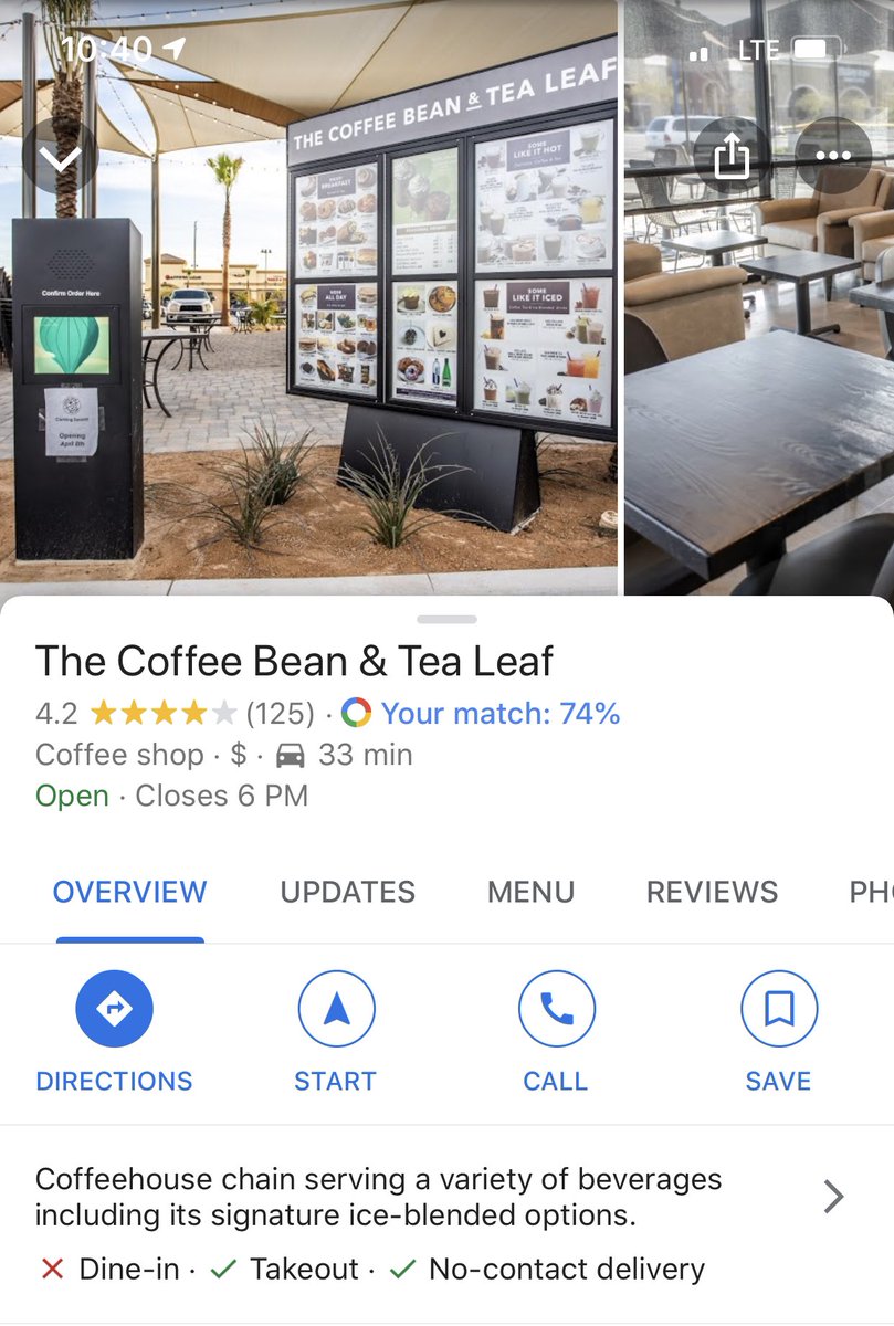 To everyone planning on going to Starbucks today for coffee... COFFEE BEAN IS OPEN TOO