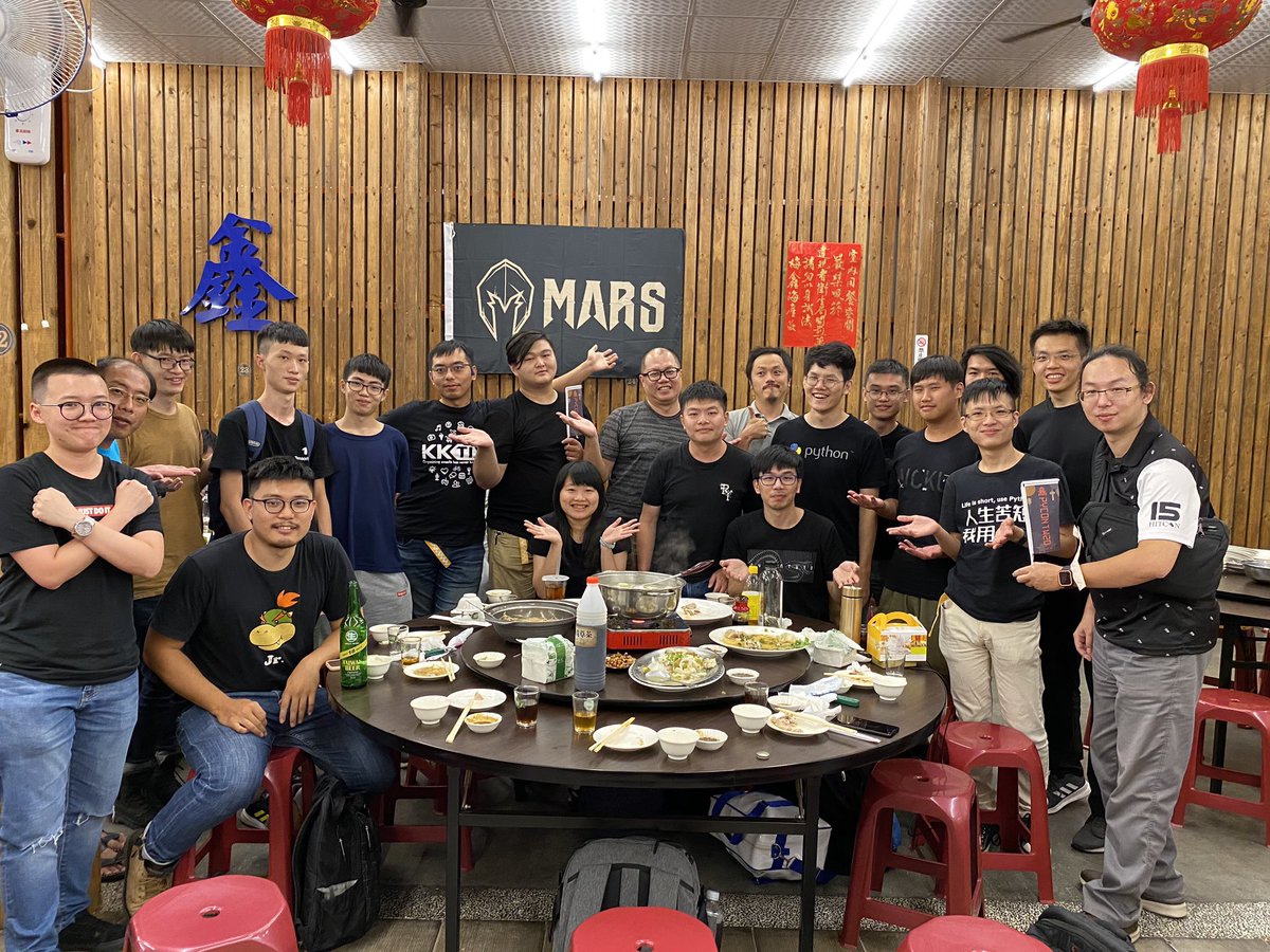 chungtingc's tweet photo. Dev team PyCon TW 2020 @ Tainan
#pycon #pycontw #pycontw2020 https://t.co/cRd2qFYIUL
